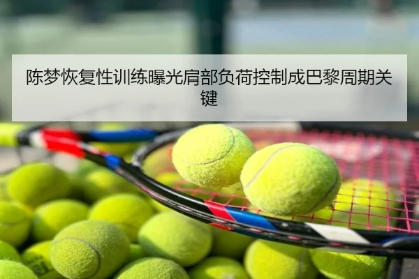 陈梦恢复性训练曝光肩部负荷控制成巴黎周期关键